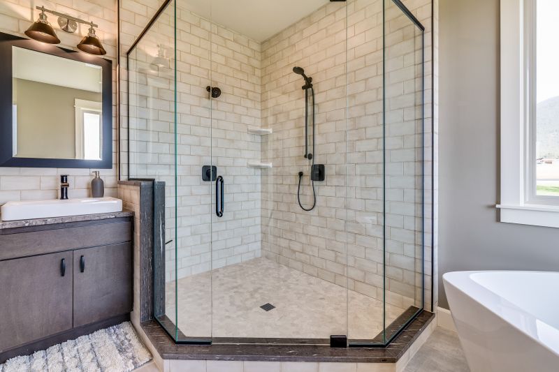 Minimalist Shower with Clean Lines